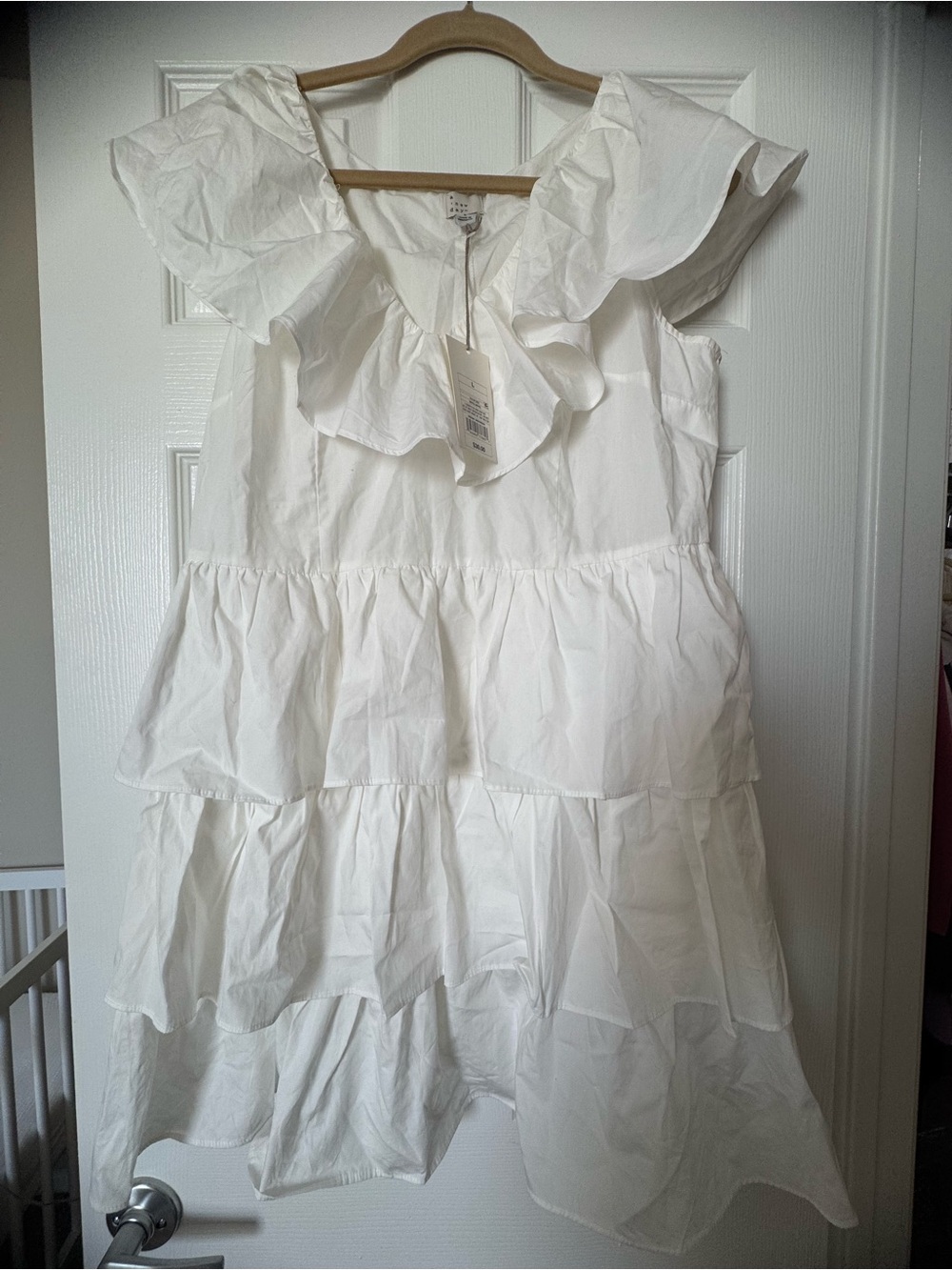 A New Dat White Ruffle Tiered Dress